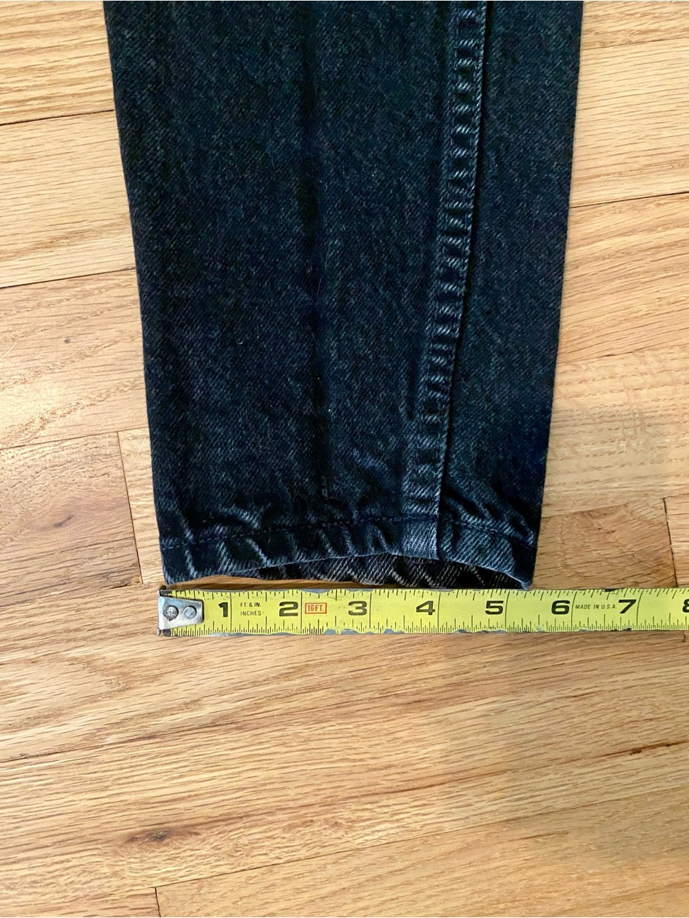 Vintage 90s Levis 512 Black Washed Denim Jeans USA Made 23”x27” - Picture 15 of 15